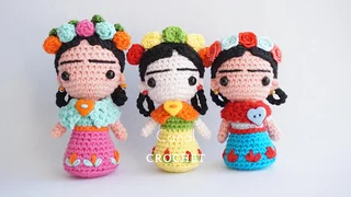 Frida Kahlo amigurumi [Crochet Experto]