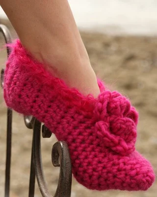 Zapatillas Cozy Rosie [Crochet Facil]
