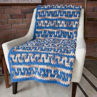 Manta Mosaico Llave Griega [Crochet Intermedio]