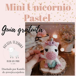 Mini Unicornio Pastel [Crochet Intermedio]