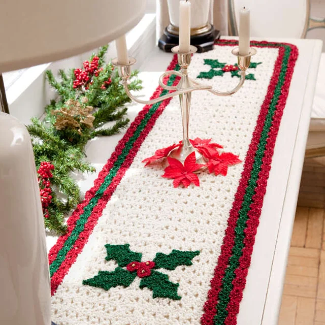 camino de mesa navideño[Crochet Experto] tejidos crochet