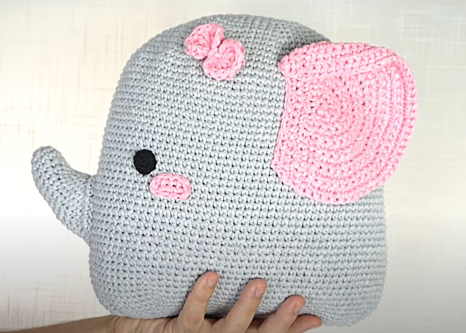 Cojin de elefante amigurumi [Nivel Facil Crochet]