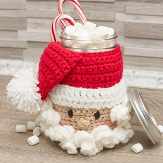 Cubre Tarro Santa [Crochet facil]Tejidos Crochet