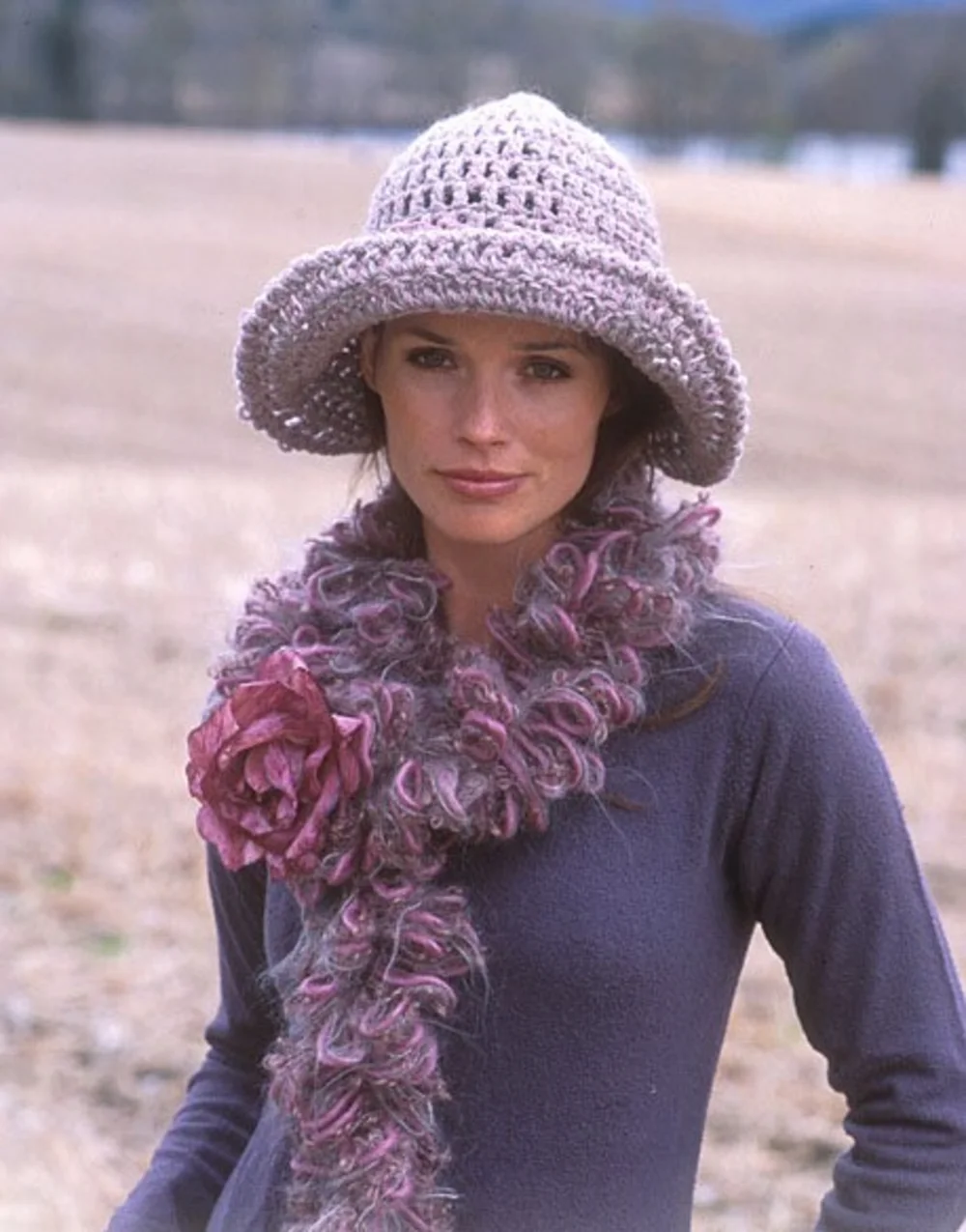 Conjunto sombrero y boa Drops [Crochet facil]