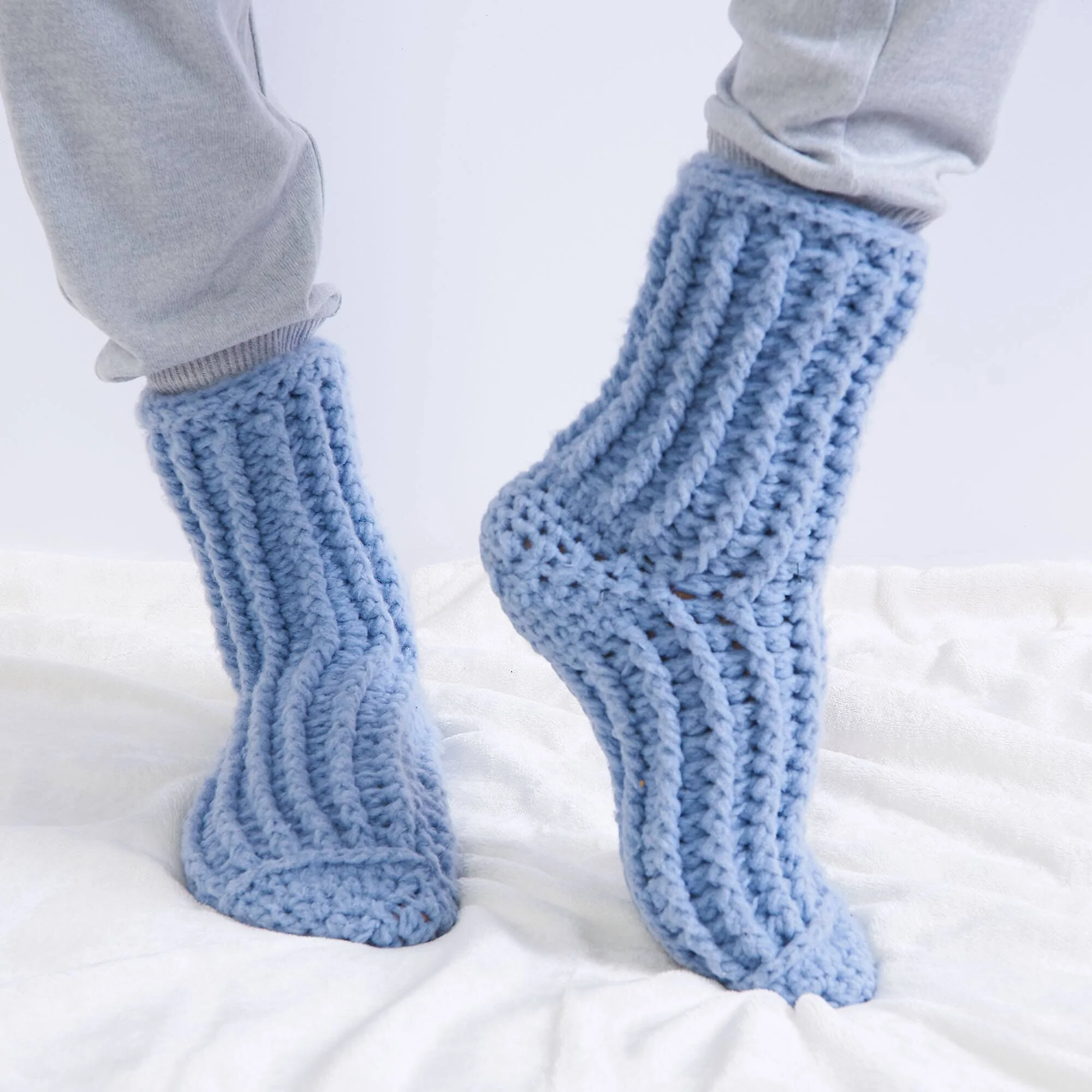 Calcetines acanalados [Crochet Facil]