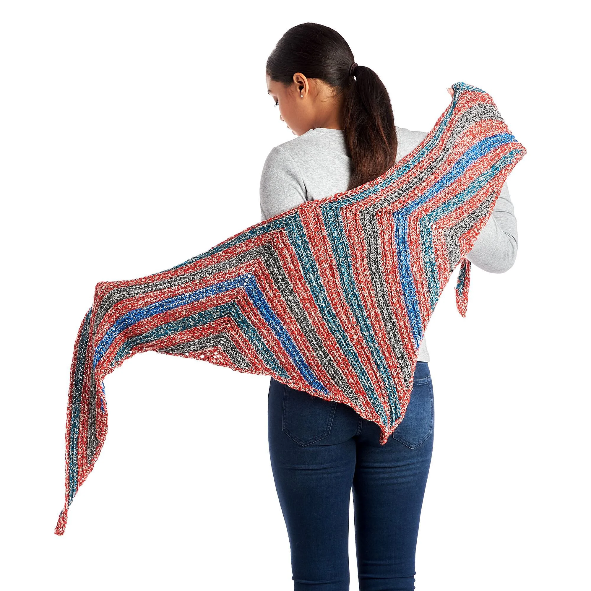 Chal triangular con alas [Crochet Facil]