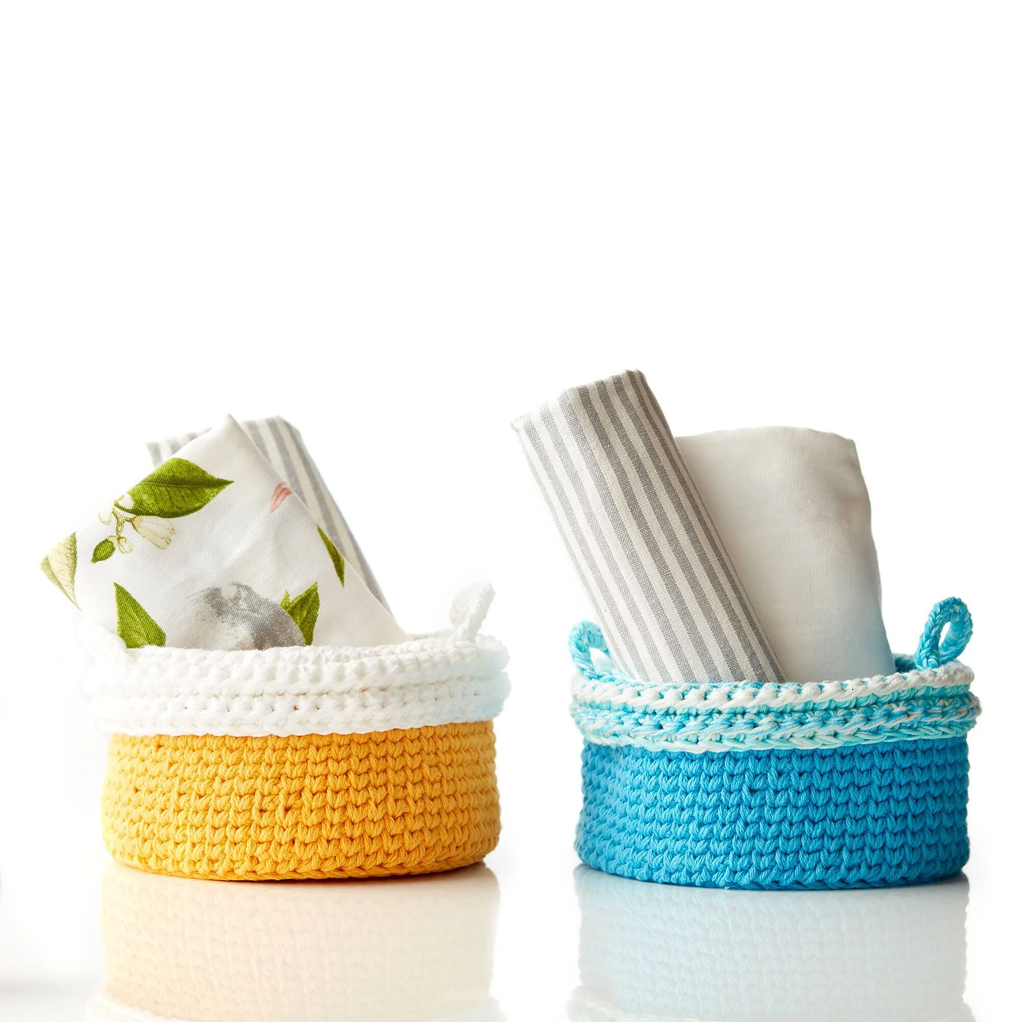 Cesta de ganchillo con borde [Crochet Facil]