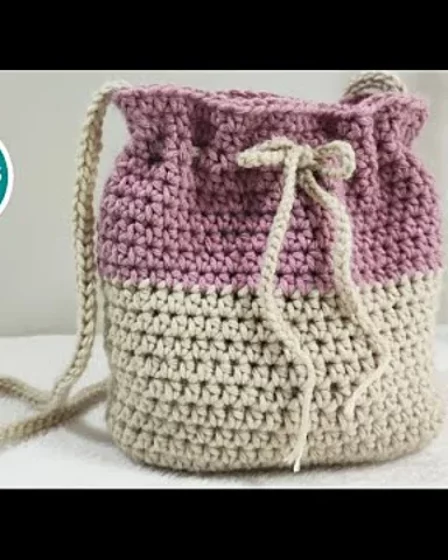 Bolso básico de una tira [Crochet Principiante] tejidos crochet
