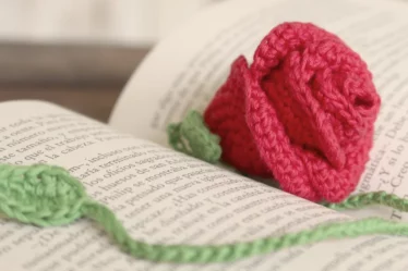 Señalador de Libros Rosa [Crochet Facil]