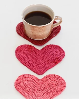 Posavasos Achy Breakfasty Heart [Crochet Facil]