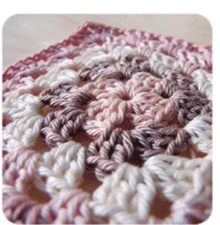 Manta primer Granny square [Crochet Principiante]